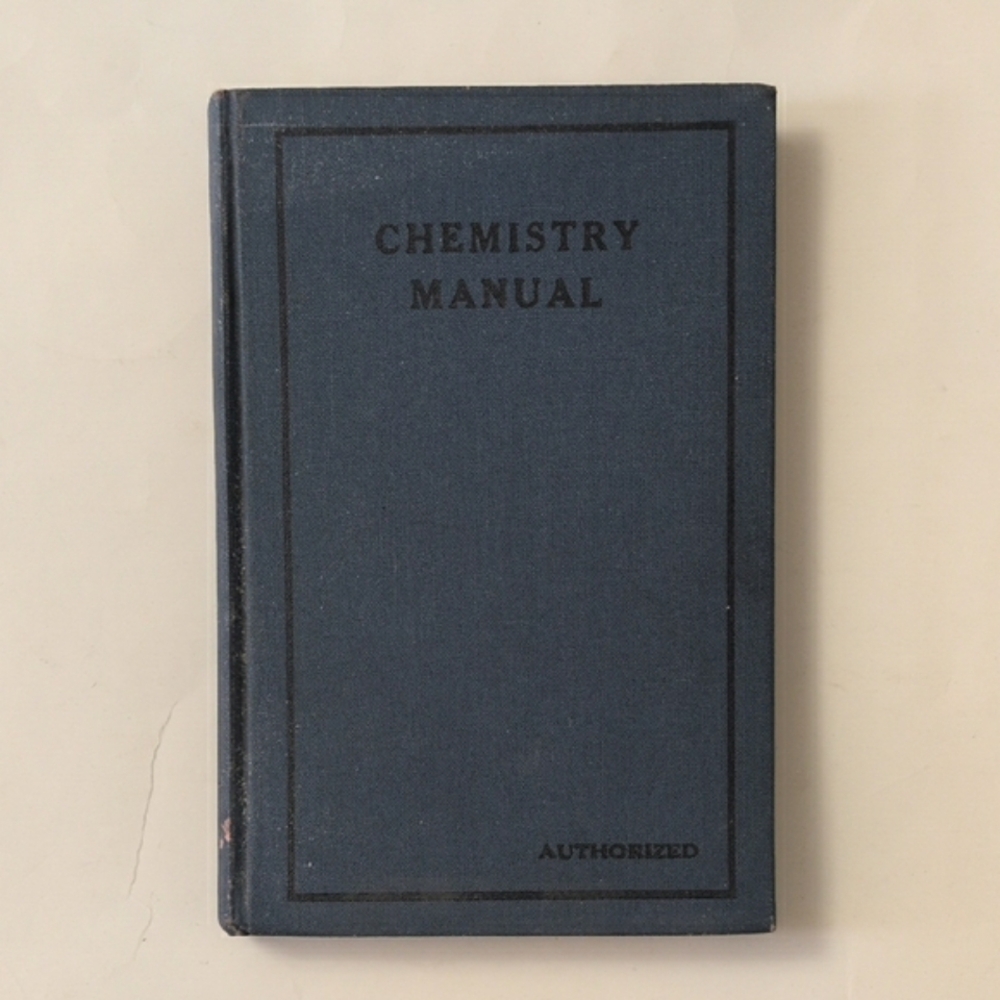 Chemistry Manual - 1935 Ontario chemistry lab textbook